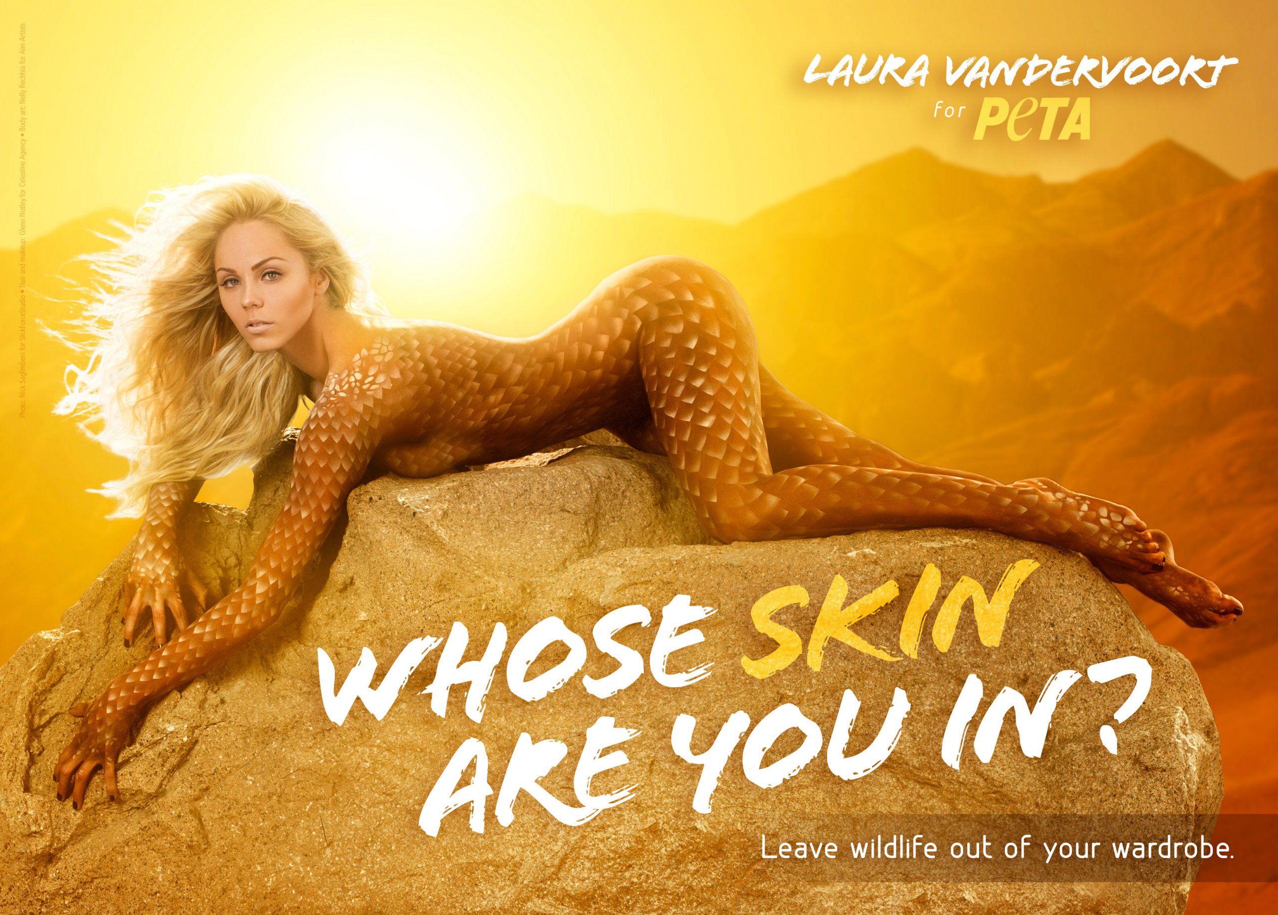 Laura Vandervoort Asks, 'Whose Skin Are You In?' | PETA