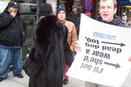 Fur protest