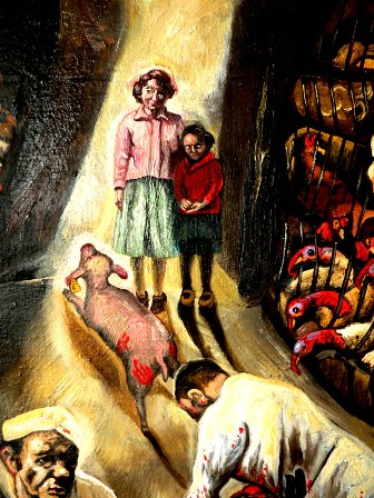 Sue Coe Painting