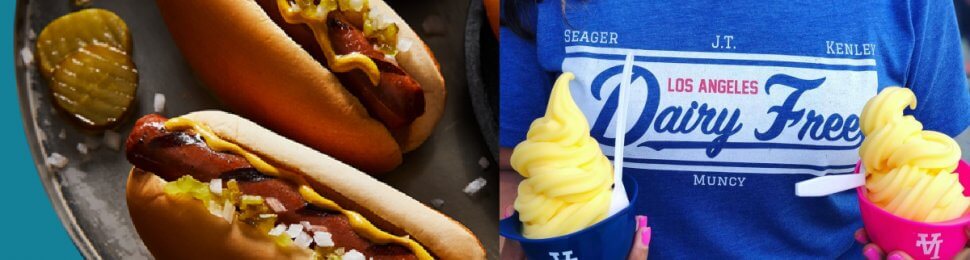 vegan dodger dogs and dole whip at dodger stadium