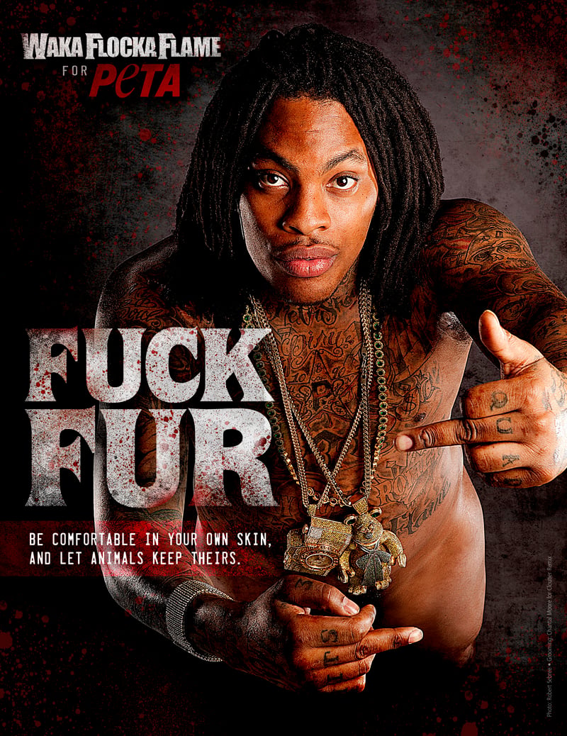 Waka Flocka Flame Chooses 'Ink, Not Mink' .