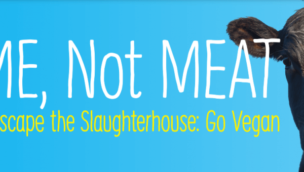 I’m ME, Not MEAT. Help Others Escape The Slaughterhouse: Go Vegan