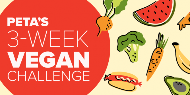 Try Something New With PETA’s 3-Week Vegan Challenge