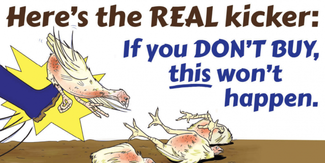 ‘Humane’? ‘Stress-Free’? New PETA Billboard Shoots Holes in Turkey Company’s Flimsy Attempts at Humane Washing