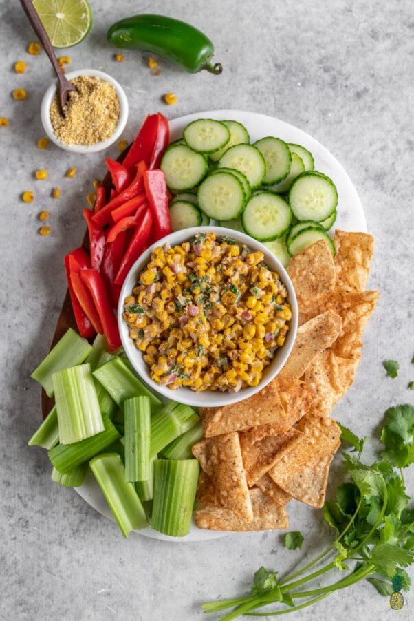 street corn vegan dip