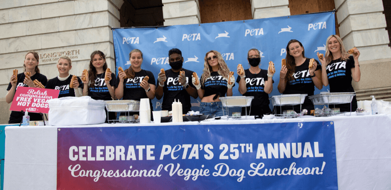 Courtney Stodden and PETA Host 25th Congressional Veggie Dog Luncheon