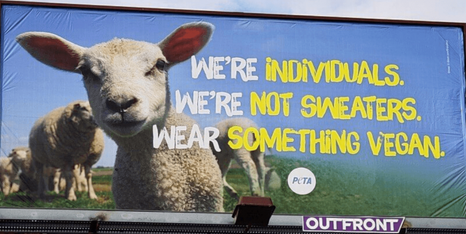 We're individuals sheep billboard