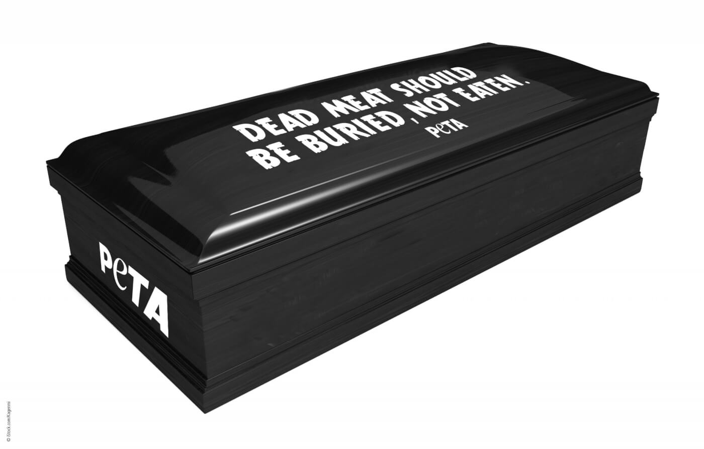 PETA Coffin "Dead Meat Should Be Buried, Not Eaten"