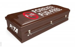 Coffin "Forever Fur-Free"