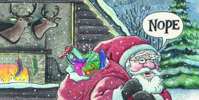 Harry Bliss: Don’t End Up On The Naughty List. Respect All Living Beings
