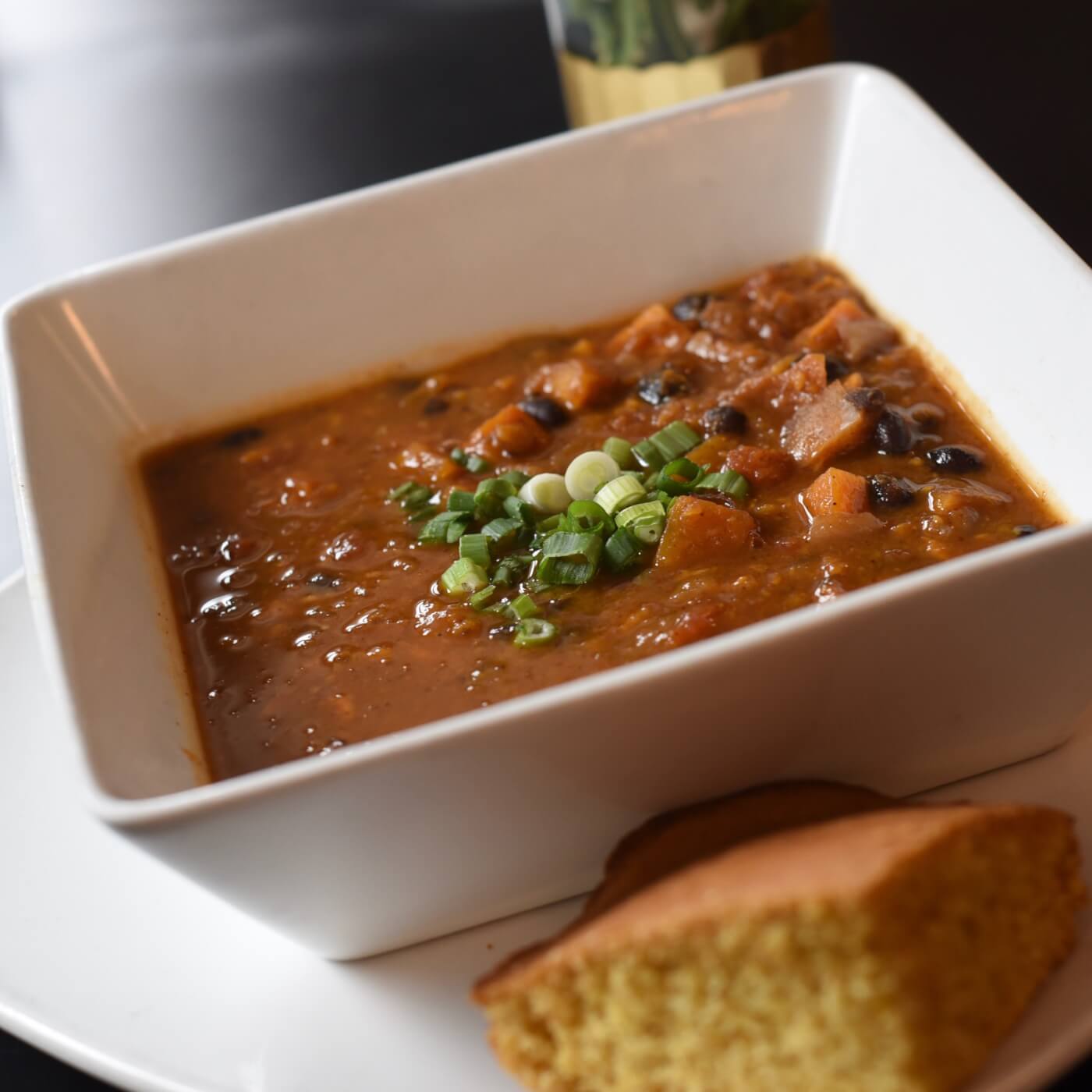 hearty chili from the lunch room