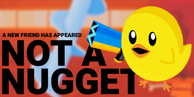 Not a nugget PETA character