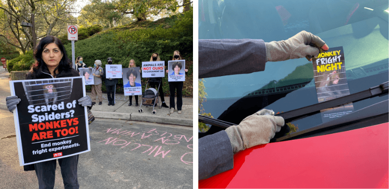 PETA Supporters Tip Off Monkey Experimenter’s Neighbors