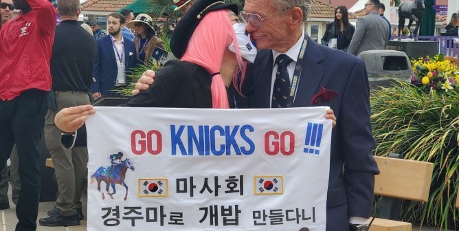 ‘K-Pop Fan’ Crashes Breeders’ Cup Winner’s Circle to Protest Horse Slaughter