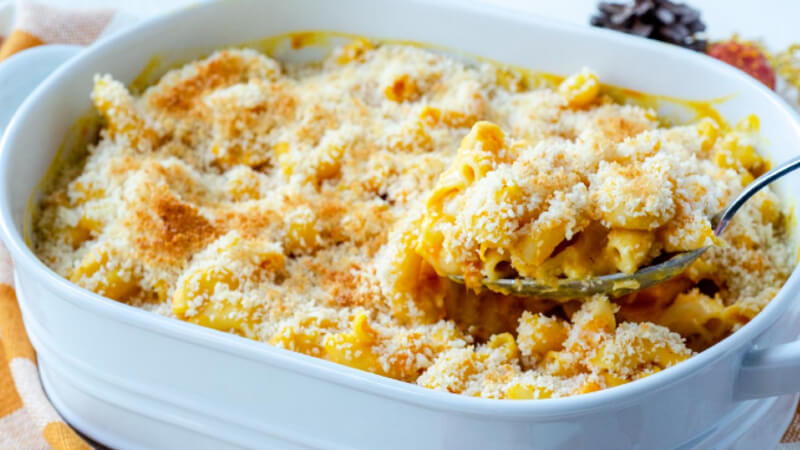 vegan butternut squash mac and cheese
