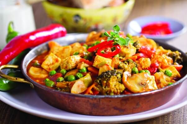 A stir fry meal