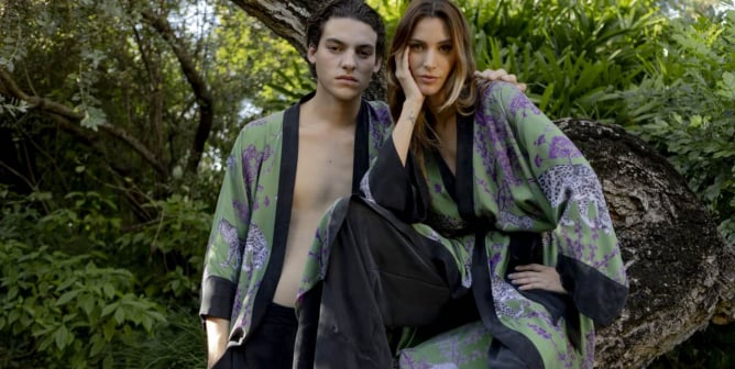 You and Your Valentine Will Love These Luxurious Vegan Silk Robes From niLuu