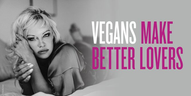 Pamela Anderson for Valentine's Day PETA campaign