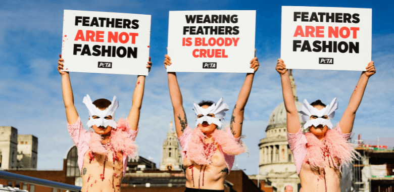 ‘Birds’ Ruffle London Fashion Week’s Feather-Wearers