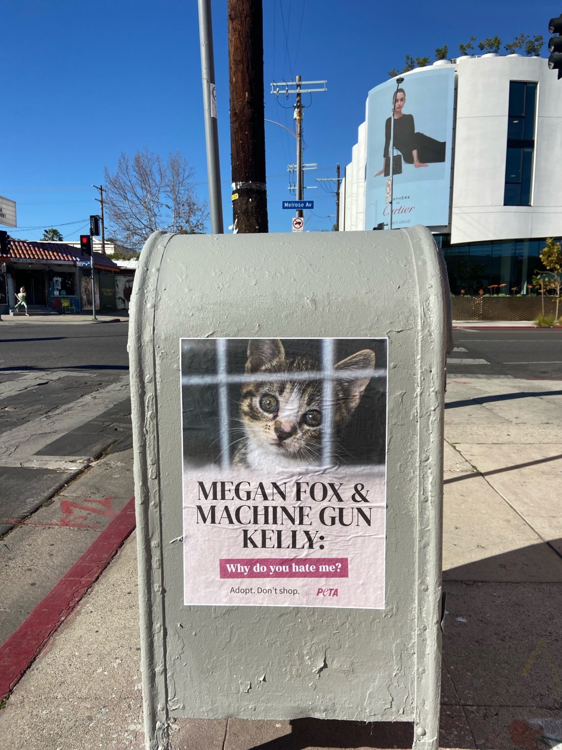 Megan Fox and Machine Gun Kelly Adoption Street Art Blitz