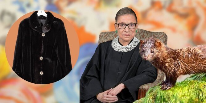 PETA Aims to End Injustice With a Surprise Auction Bid on RBG’s Old Fur Coat
