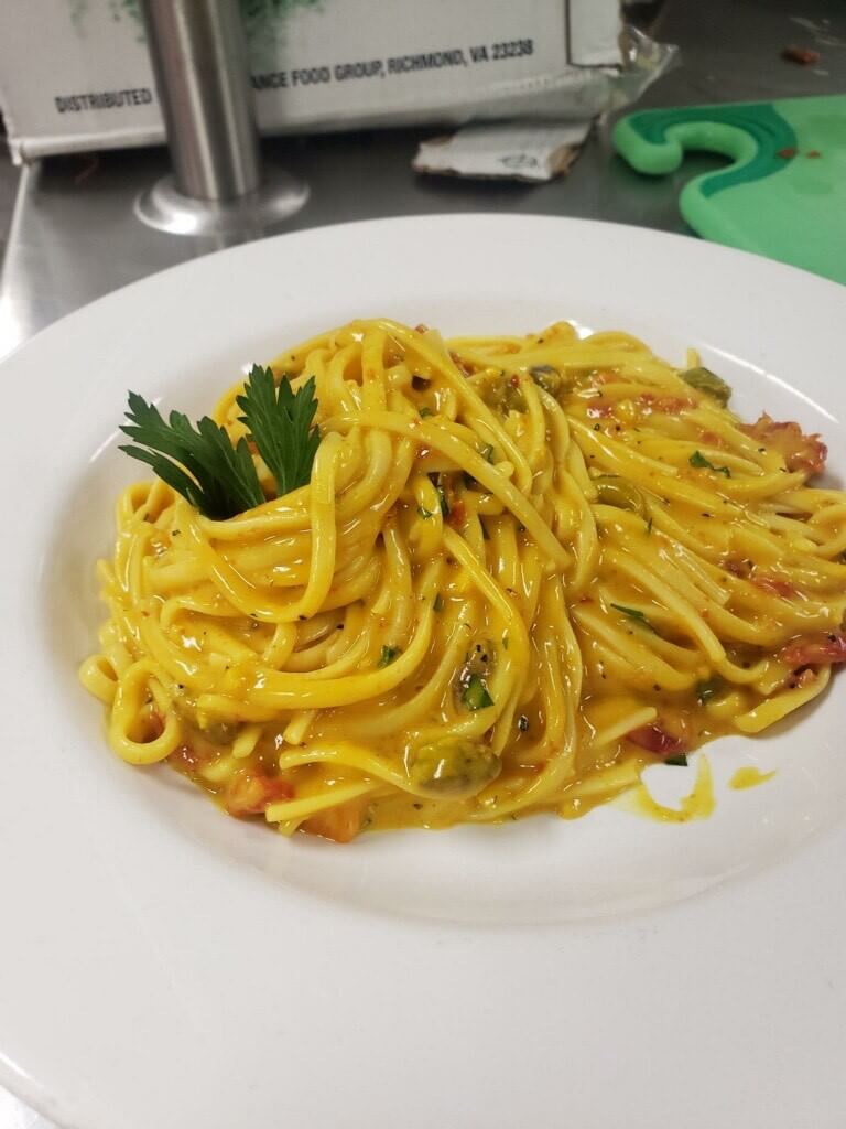 lemon garlic turmeric pasta