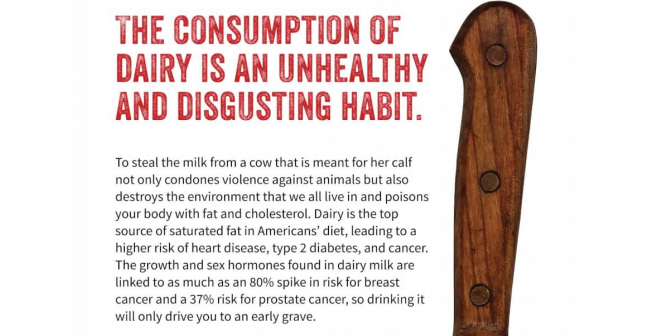 The Consumption Of Dairy Is An Unhealthy And Disgusting Habit