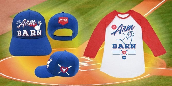PETA’s ‘Arm Barn’ Gear Helps Baseball Fans Hit a Home Run for Animals