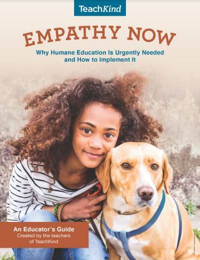 teachkind empathy now cover image child and dog