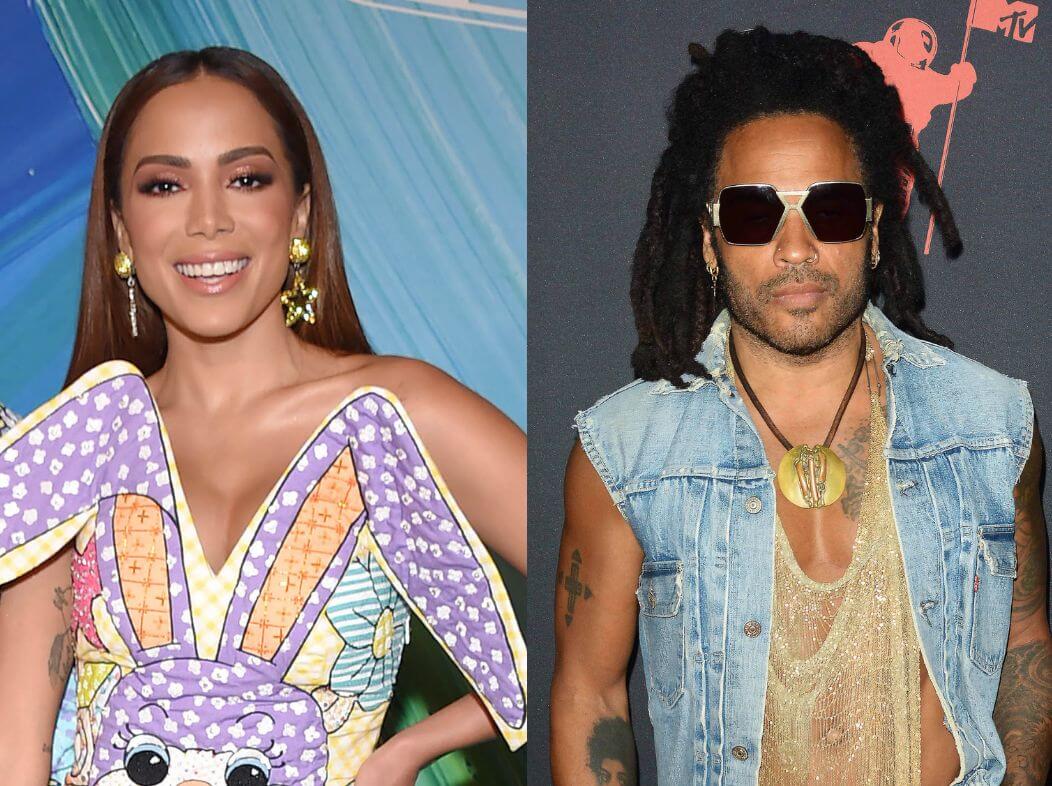 Side by side of Anitta, Lenny Kravitz