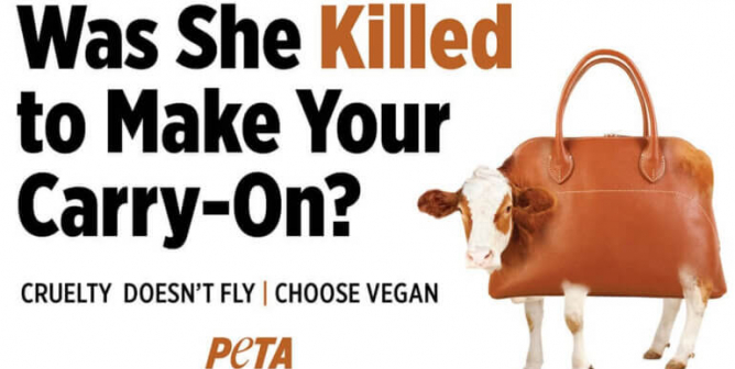 U.K. Airports Can’t ‘Handle’ PETA’s Latest Anti-Leather Ad—See Why