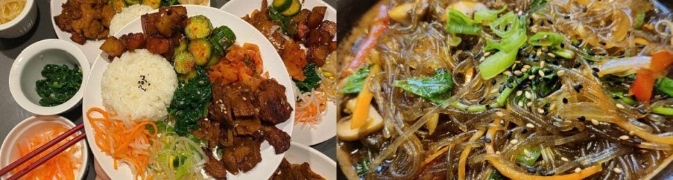 vegan korean bbq dishes