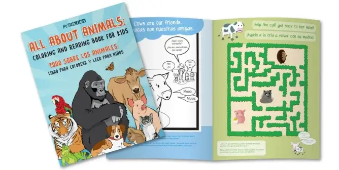 PETA Kids’ Bilingual Activity Book Teaches Children Compassion