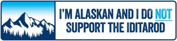 Alaska Iditarod bumper sticker.
