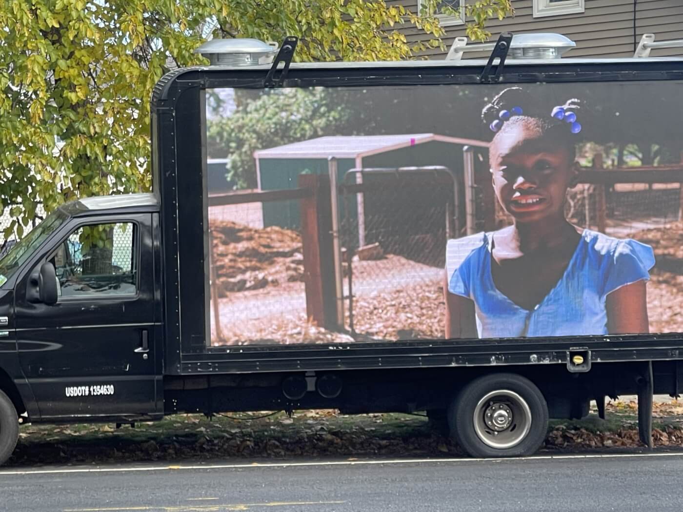 Child Crying in "Happy Wool" Mobile Billboard Video at Fiber Festival of New England