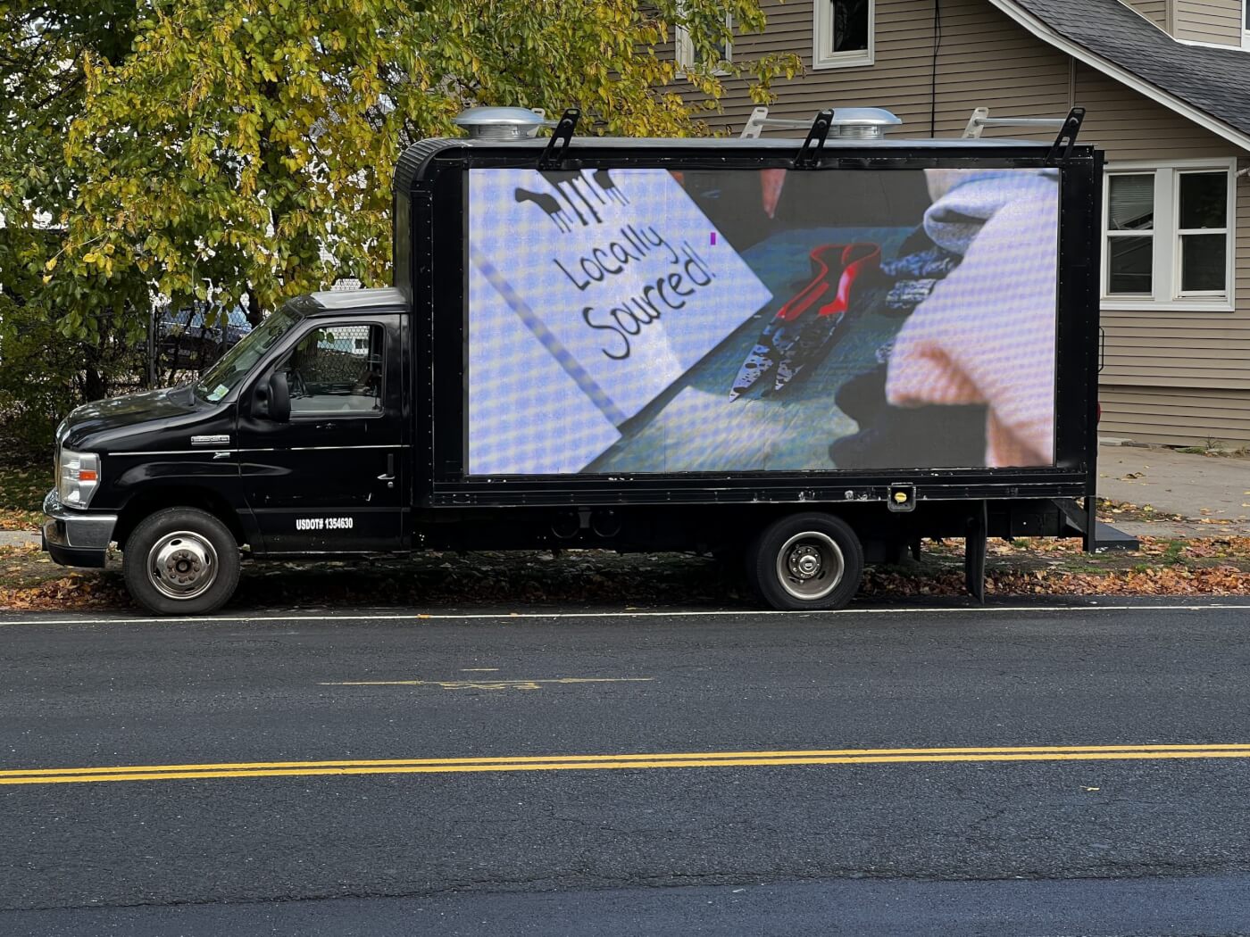 "Happy Wool" Mobile Billboard at Fiber Festival of New England