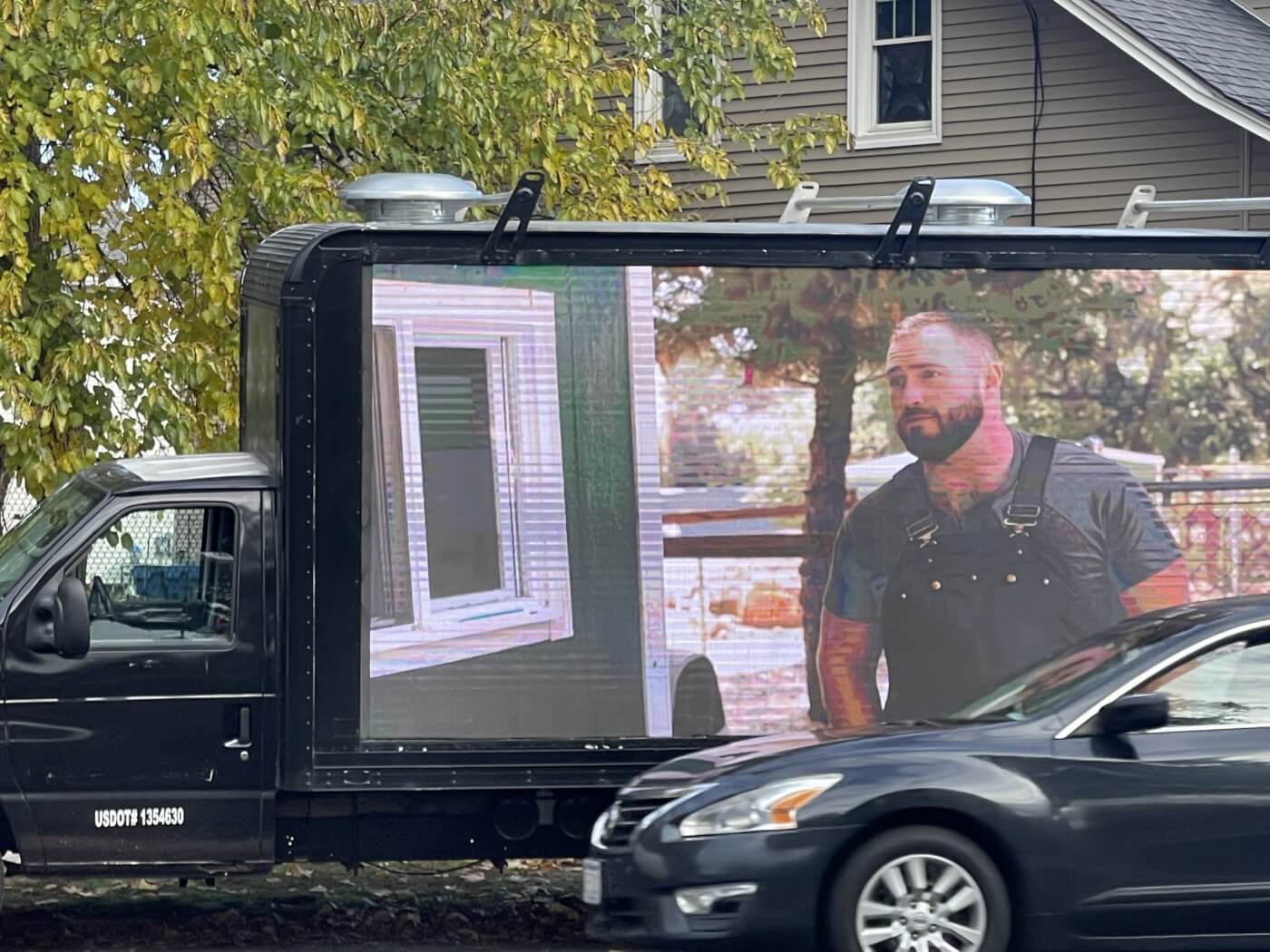 "Happy Wool" Mobile Billboard at Fiber Festival of New England