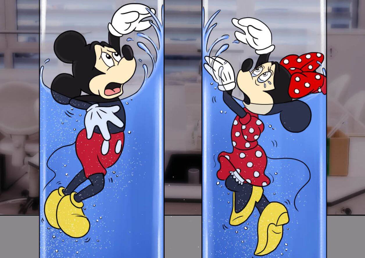 mickey minnie forced swim test illustration homepage image What if Mickey and Minnie Didn’t Have Disney’s Magic?