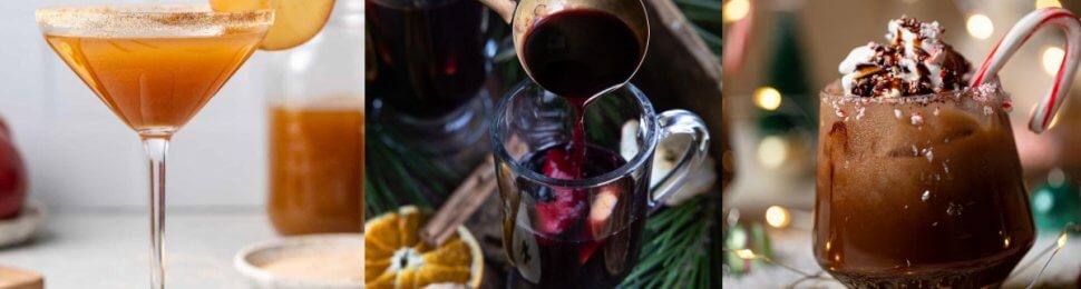 three festive vegan holiday drinks