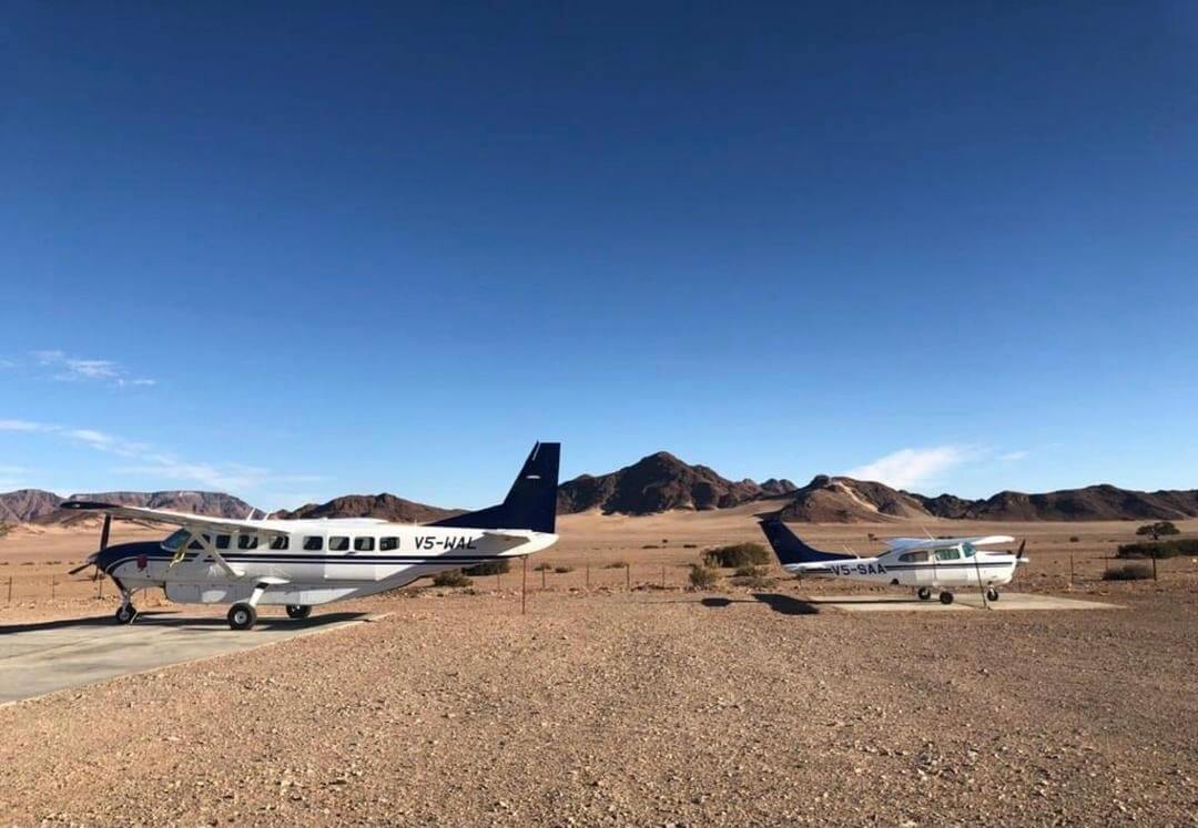 two Air Safari 269 airplanes on the ground