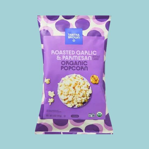 Tabitha Brown for Target vgean garlic & parmesan popcorn