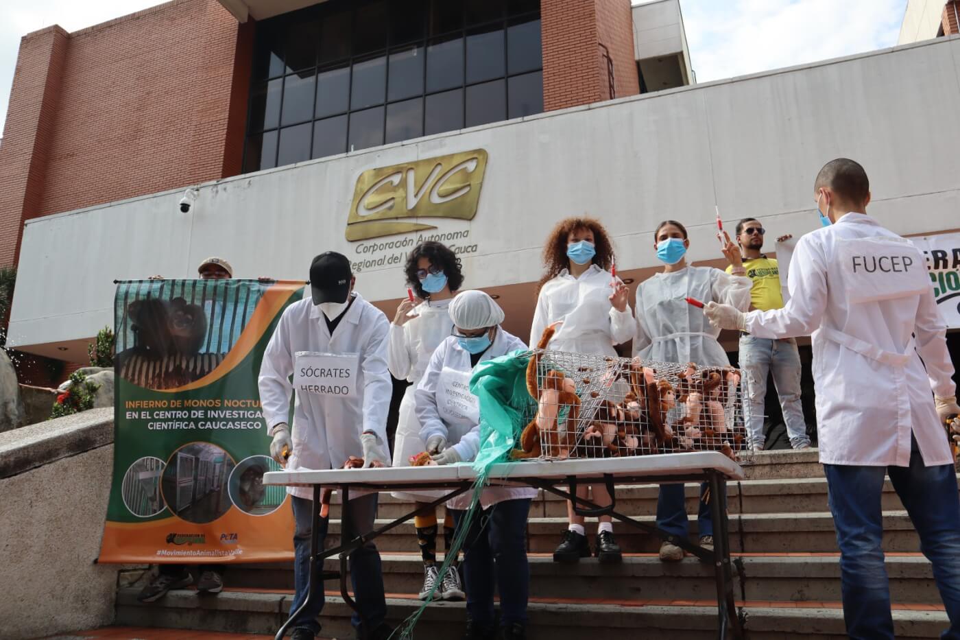 cvc fucep protest demo colombia Victory! NIH-Funded Monkey Experiments Ended