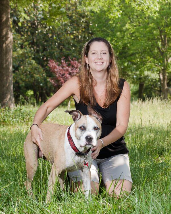 Amber and dog Rhino