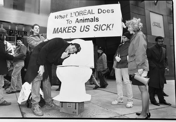 PETA protest against L'Oreal