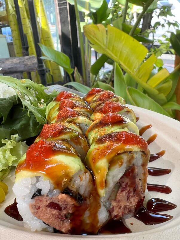 Vegan sushi from Narita in Los Angeles