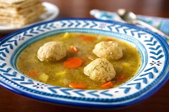 Matzo ball soup