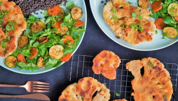 cauliflower vegan dinner.