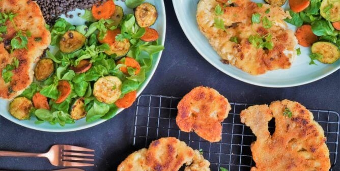 cauliflower vegan dinner.