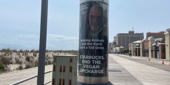 ‘Succession’ Actor James Cromwell Takes Over the Boardwalk With a Message for Starbucks