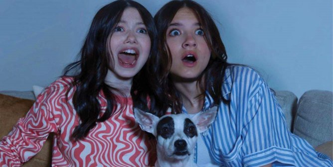 McGraw sisters in PETA Kids ad with their dog